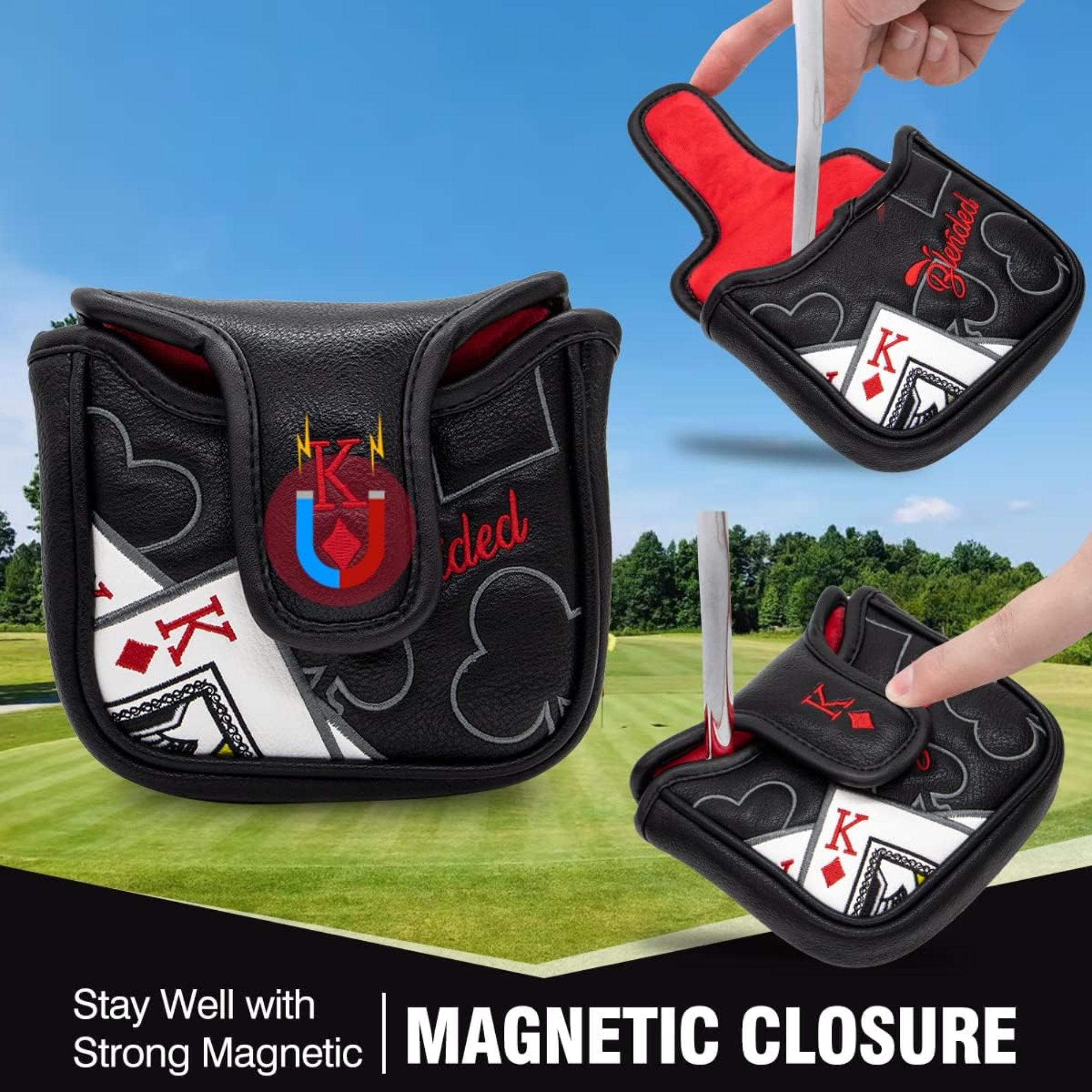 King Of Hearts Embroidered Mal - đánh giá và giá Golf Putter