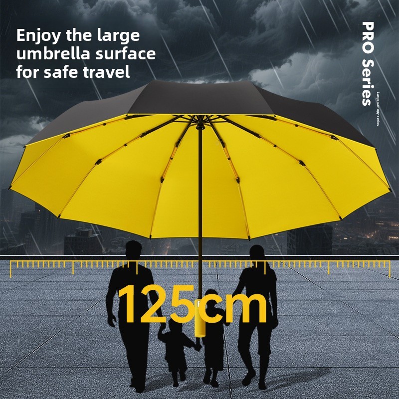 125CM Triple Fold Double Layer - đánh giá và giá Golf Umbrella Large
