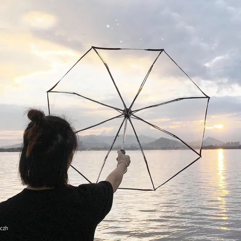 1pc-Korean Transparent Umbrell - đánh giá và giá Golf Umbrella Large
